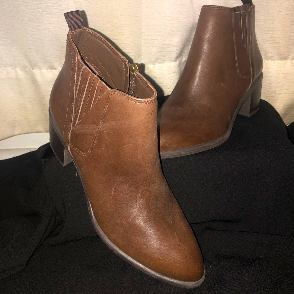 Heeled Brown Booties